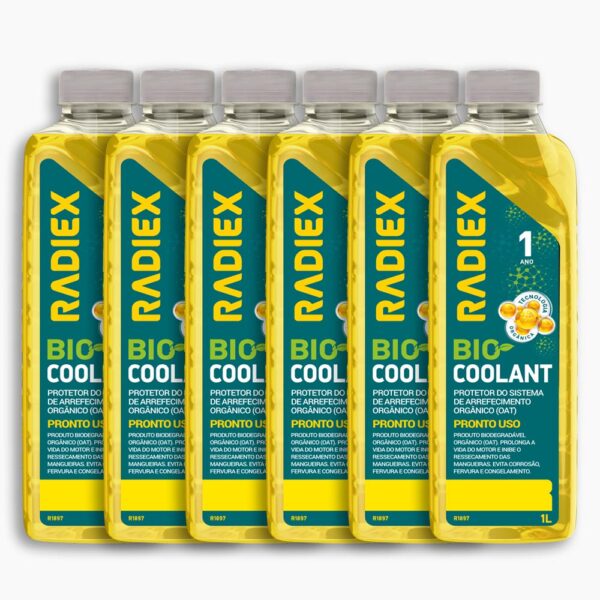 6L Aditivo para Radiador Pronto para Uso Biocoolant  - Amarelo